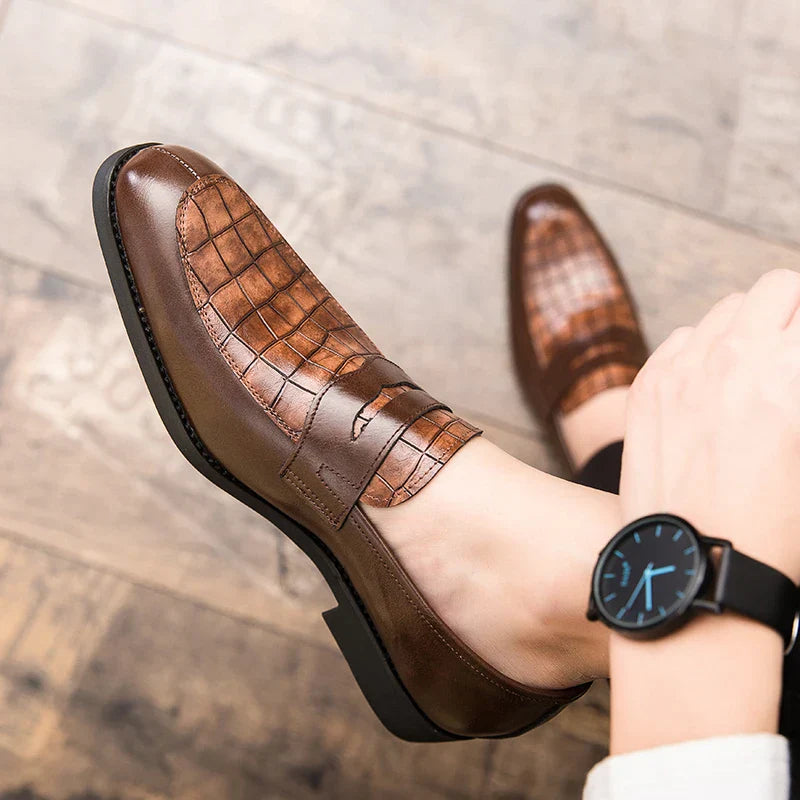 Mocassim Masculino de Couro Fenric FR300